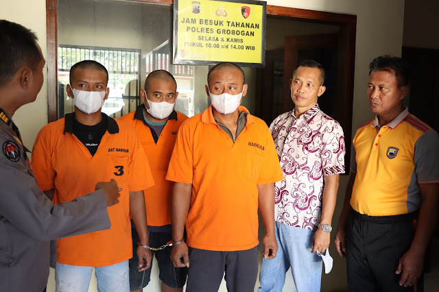 Miliki Sabu 0,66 Gram, 3 Orang di Gubug Diamankan Sat Resnarkoba Polres Grobogan
